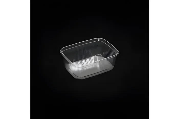Food Box, Rectangular, 200cc, PET, Transparent