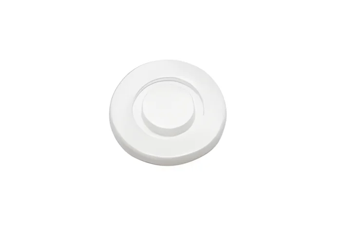 Flat Lid with Cross Hole (for 32oz), Ø105mm, PS, White