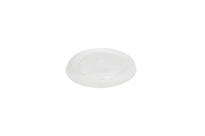Flat Lid with Cross, Ø95mm, PET, Transparent