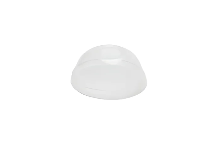 Dome Lid with Hole, Ø93mm, PET, Transparent
