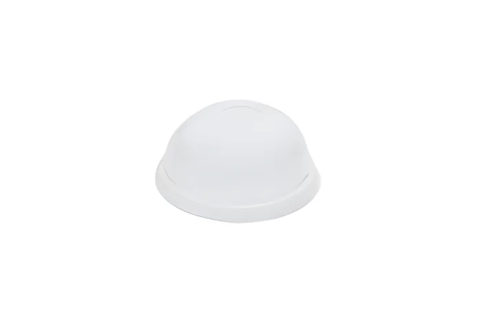 Dome Lid with Hole, Ø95mm, PET, Transparent