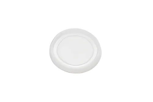 Flat Lid with Venting Hole, Ø58mm, PS, Natural