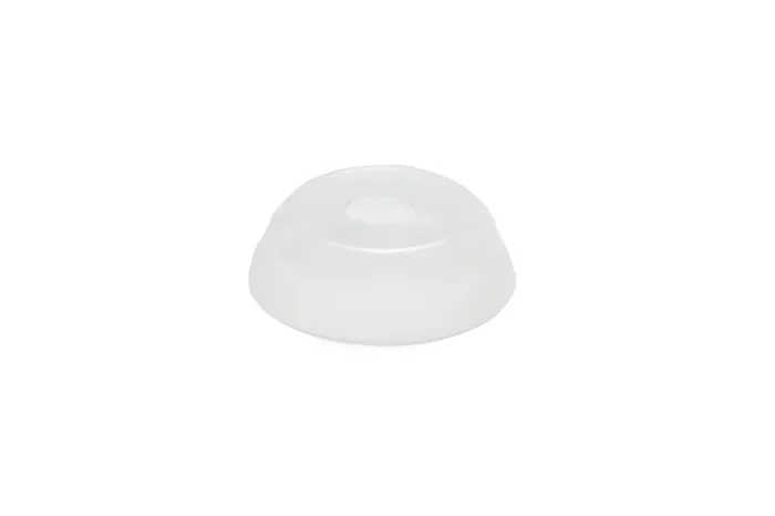 Half Dome Lid with Hole, Ø95mm, PET, Transparent