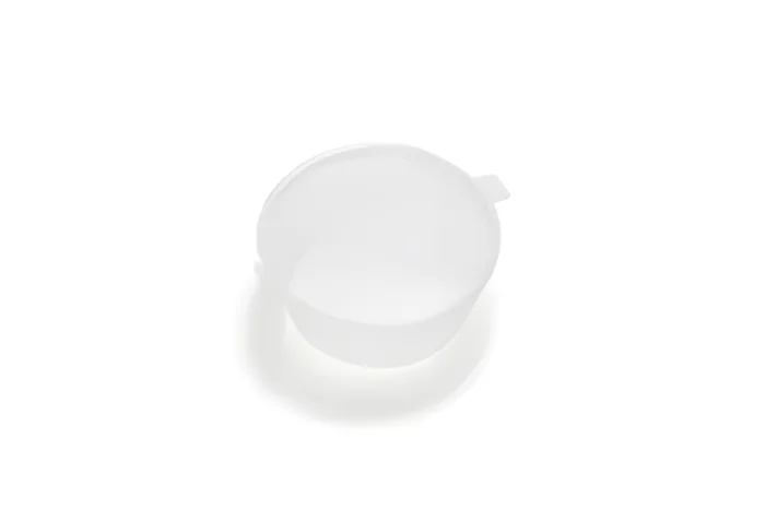Sauce Cup with Hinged Lid 60cc, Ø70mm, PP, 1000 pcs, Transparent