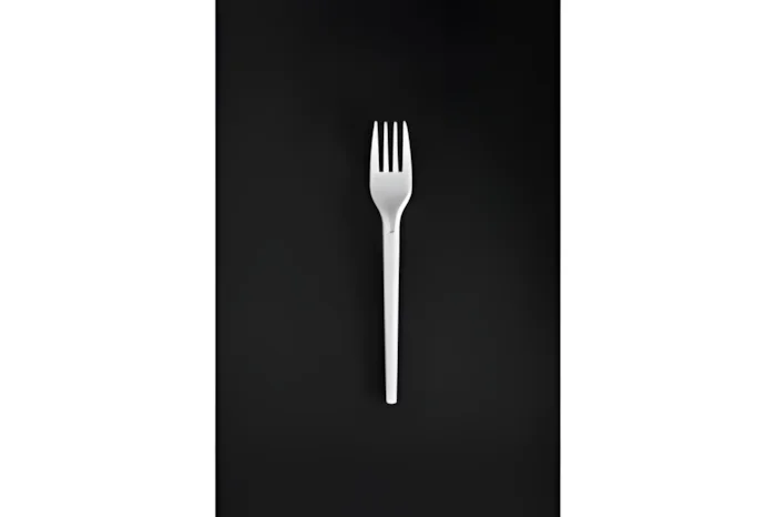 Eco Fork, 165mm, PS, in Soldier Pack, White