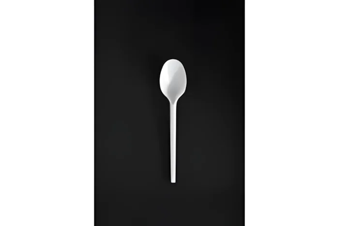 Eco Spoon, 165mm, PS, in Soldier Pack, White