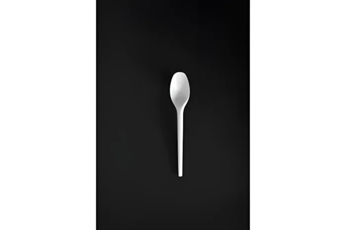 Eco Coffee Spoon, 125mm, PS, in Soldier Pack, White