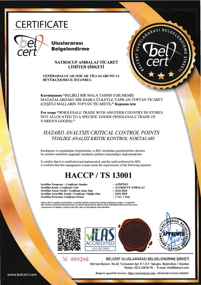 HACCP · TS 13001